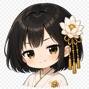 得意げな表情の朝霧月乃