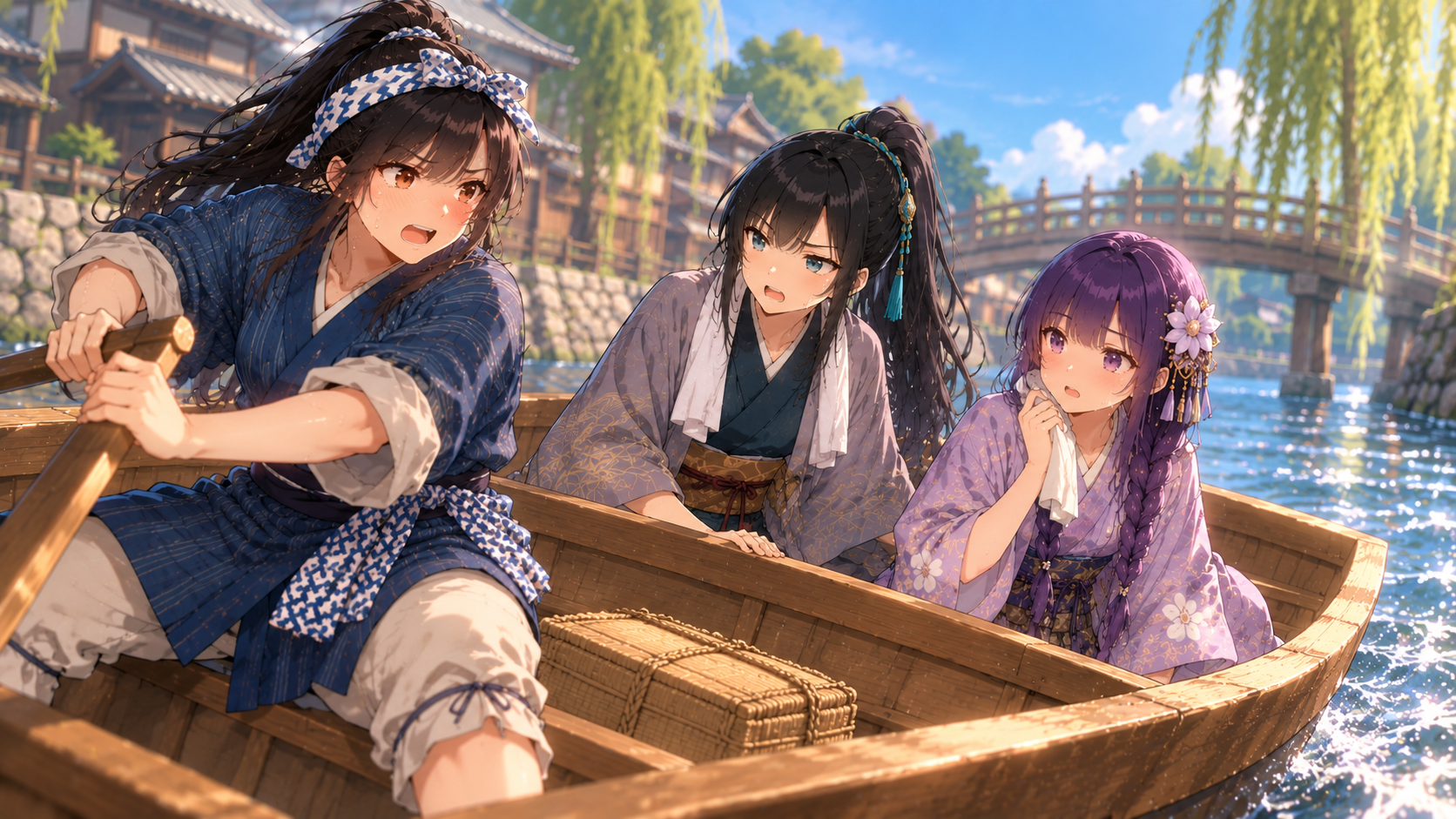 なかなか思うように進まない舟