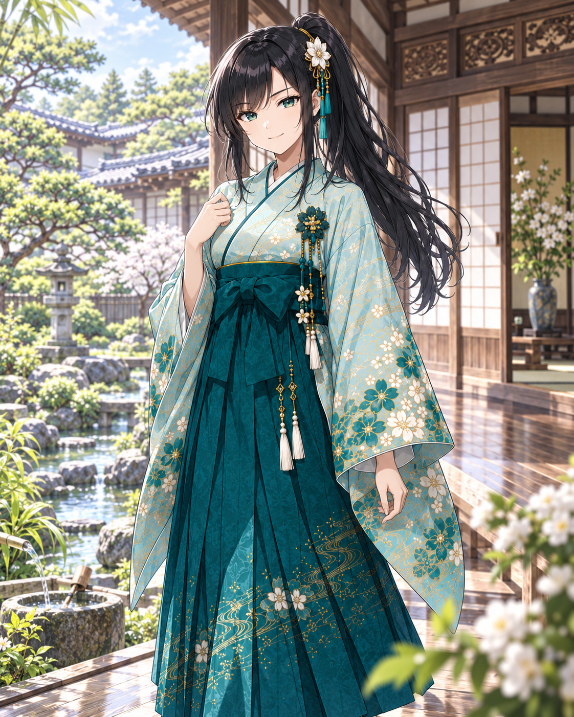 朝霧家と親しく神道を担当する深山千早